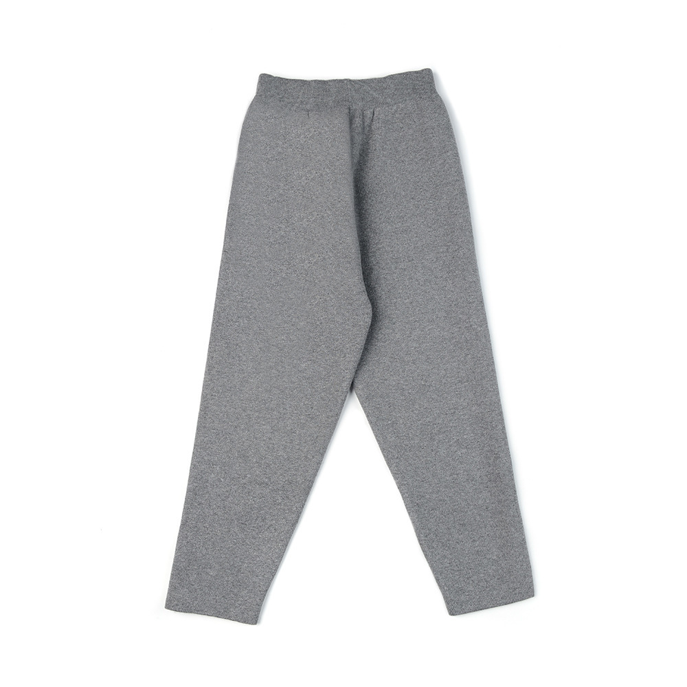 

2021 New Autumn Winter High Pants Women Elastic Waist Straight Solid Keep Warm Knit Trousers R9ki, Khaki