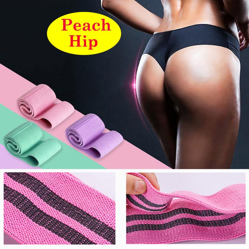 

Hip Trainer Yoga Stretch Band Fitness Cotton Resistance Band Wide Booty Exerciser Leg Loop Circle Squats Anti Slip Rolling Home