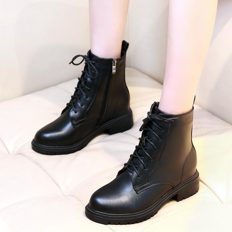 

Riding Boots Women's Rubber Shoes Rain Boots-Women Round Toe Flat Heel Winter Footwear Luxury Designer Rock 2020 Low