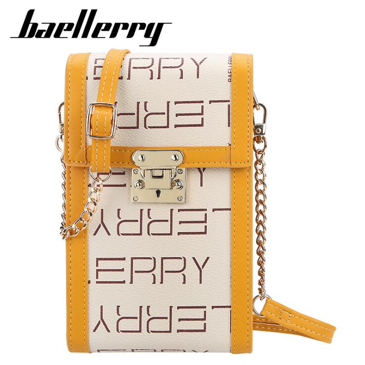 

women handbag Joker vertical large-capacity lock mobile phone bag fashion printed diagonal handbags personalized printeds leather shoulder bags, Yellow2(boutique box)