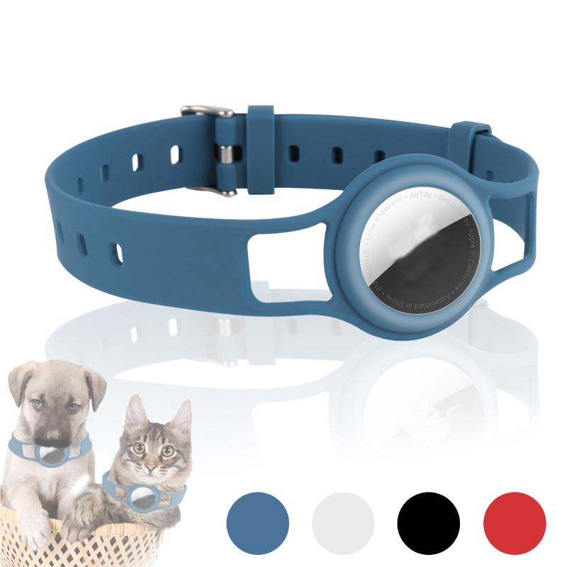 

Suitable for AirTag Silicone Protective Case Pet Collar Anti-Lost Location Tracker Silicone Protective Cover