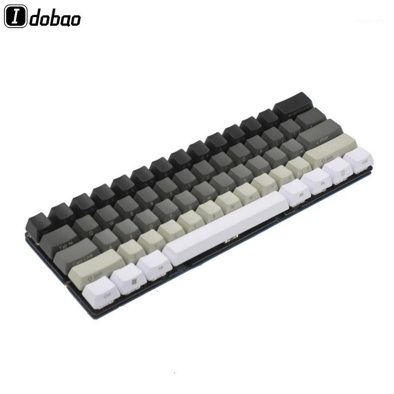 

White Gray Black Mixed OEM Profile Keycaps 87 61 Key Side Print Blank Keyset Thick PBT For MX TKL Mechanical Keyboard GH60 XD601