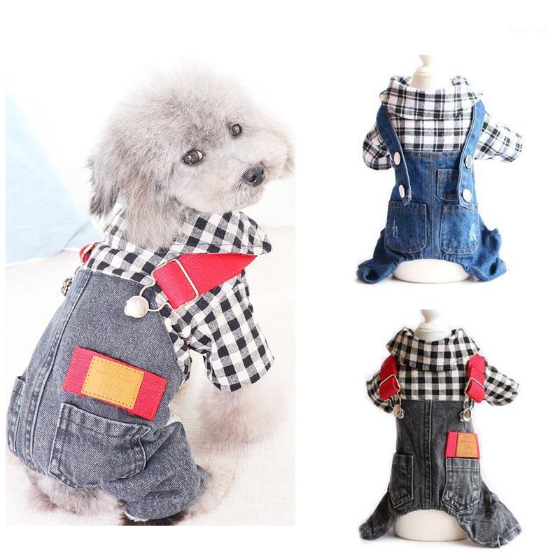 

Fashion Stripe Denim Dog Jumpsuit Puppy Cat Jeans Overalls Four Legs Tracksuit Clothes for Dogs Yorkies Chihuahua Cowboy Suit1, 170