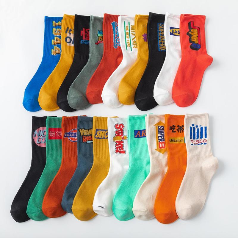 

Creative High Quality Fashion Women Hip Hop Cotton Sock Unisex Harajuku Men's Happy Cartoon Funny Skate Short Socks