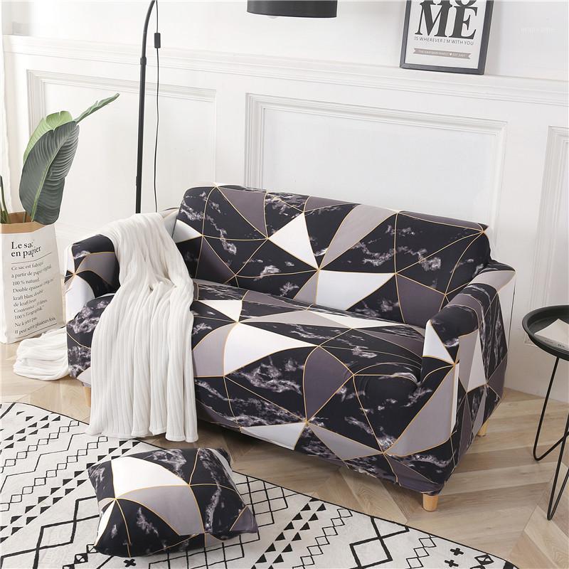 

1/2/3/4 seat sofa covers spandex for living room fully wrapped sofa slipcovers stretch elastic geometric printed1
