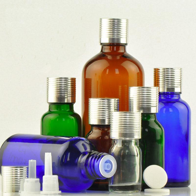 

30 pcs Essential Oil Bottle Glass Perfume Aroma Vial with Inner Plug Empty Medicinal Bottle Silver Thread Cap Cosmetic Container1