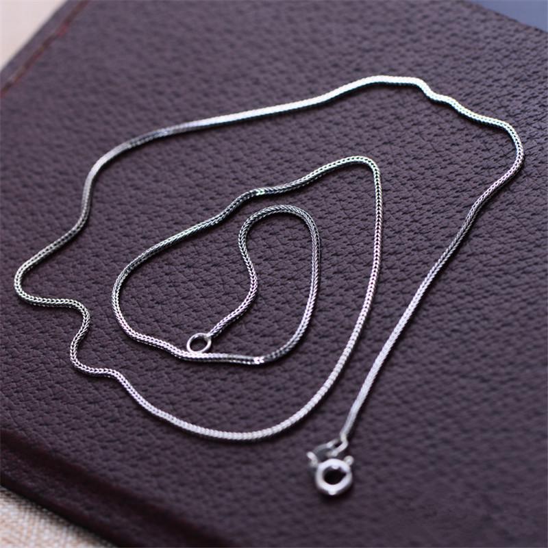 

925 Sterling Silver Basic Chains Snake Necklace Classic Jewelry Women Bone Chain Braid Nacklace Snake Twrist Thai Silver Chain