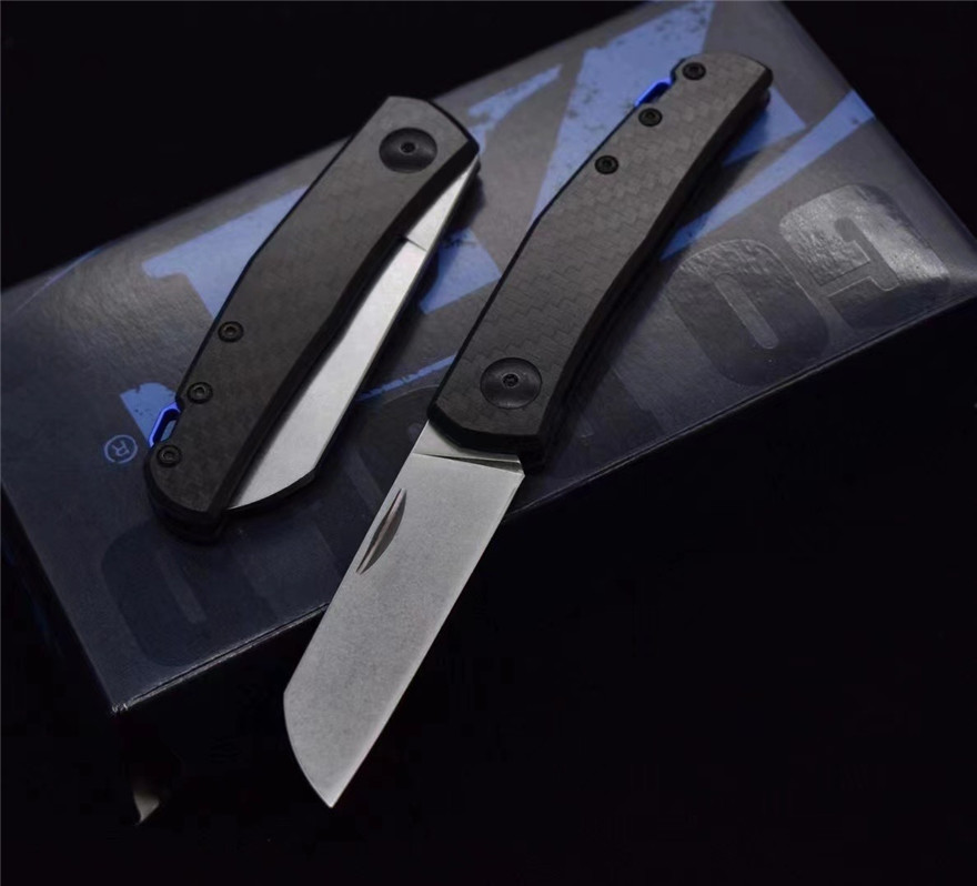 

Zero Tolerance ZT0230 0230 Knife Hinderer D2 Sanding Carbon Fiber handle Flipper Tactical Folding Pocket Knives Survival EDC Tools ZT0235 0235 Collection Gift