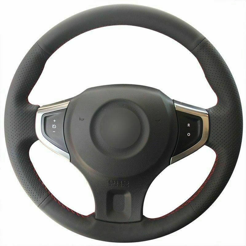 

For Renault Koleos 2009-2014 DIY Top Leather Steering Wheel Hand-stitch on Wrap Cover car accessories