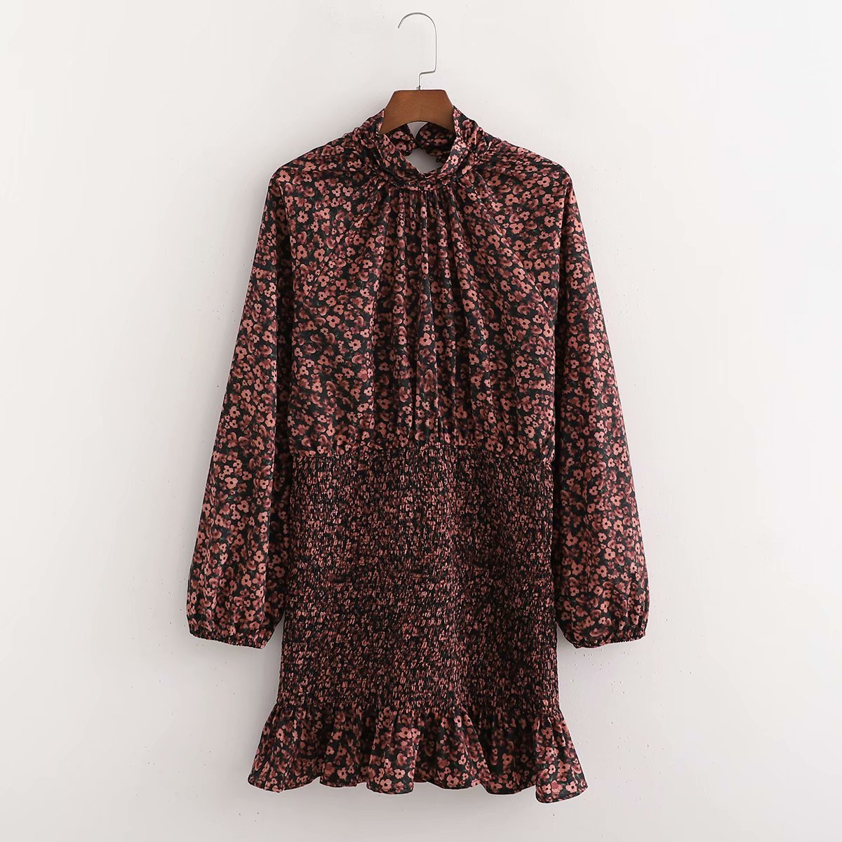 

2021 New Xd3338 Long Sleeve Elastic Printing Wholesale for European and American Women's Wear in Spring Tzlx, See chart