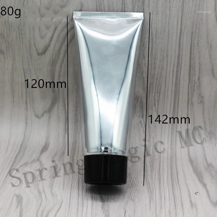 

50PCS 80ml Shiny Gold/Silver Soft Tube For Emulsion/BB Cream Cosmetic Packaging Tube 80g Plastic Soft Skin Care hose1
