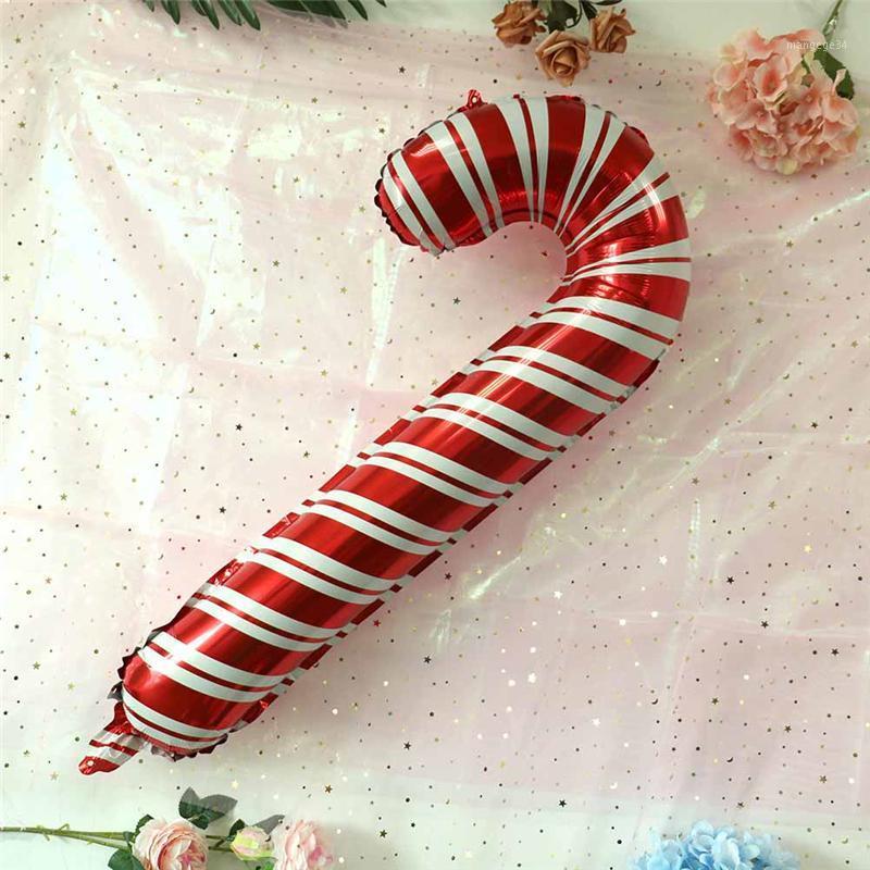 

83cm Foil Balloons Red Candy Cane Merry Christmas Balloon Decoration Inflatable Air Balls Birthday Party Supplies1