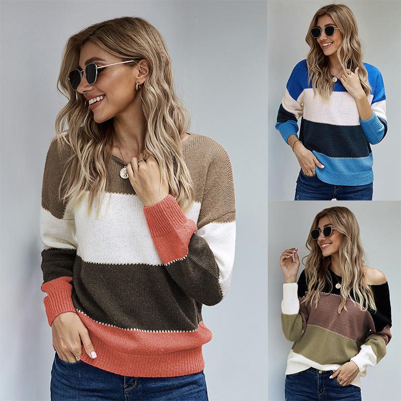 

2020 new women sweater casual fashion sweater high quality, Blue