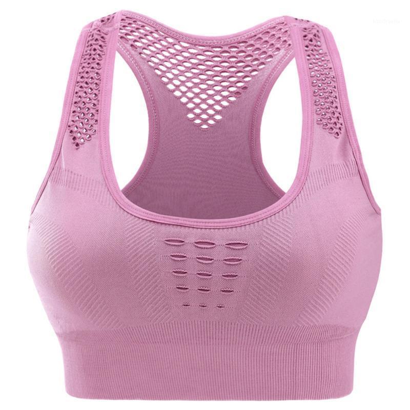 

Sports Activewear High Impact Support Tops Stretchy Breathable Fitness Underwear for Yoga Gym Workout Fitness - Size (Bl1, Pink