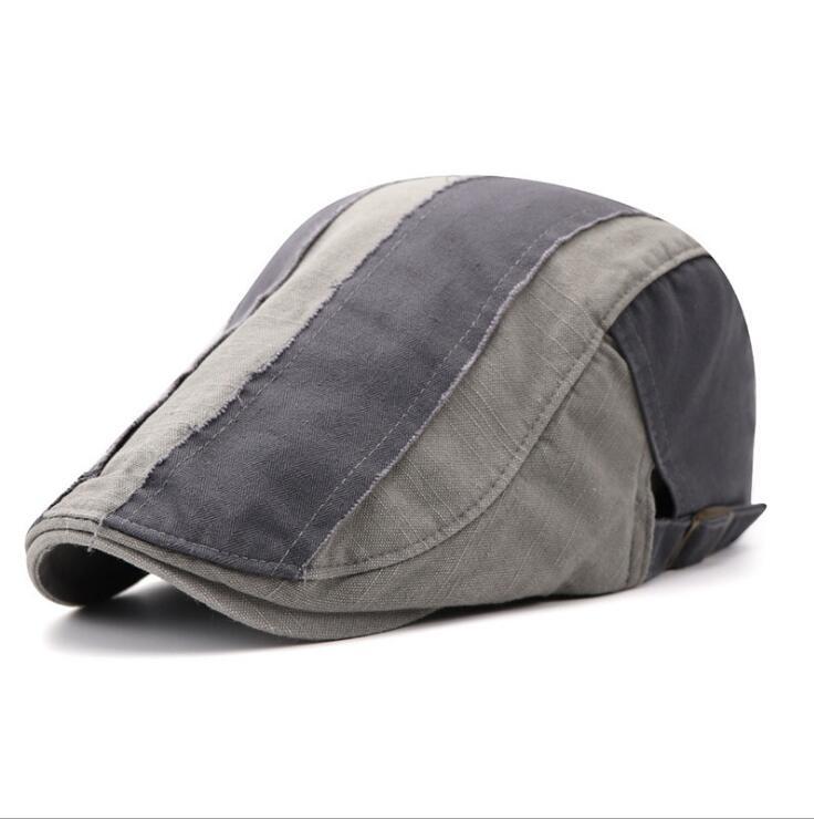 

Brand JAMONT Adjustable new beret hat simple British retro Peaked cap, Color4