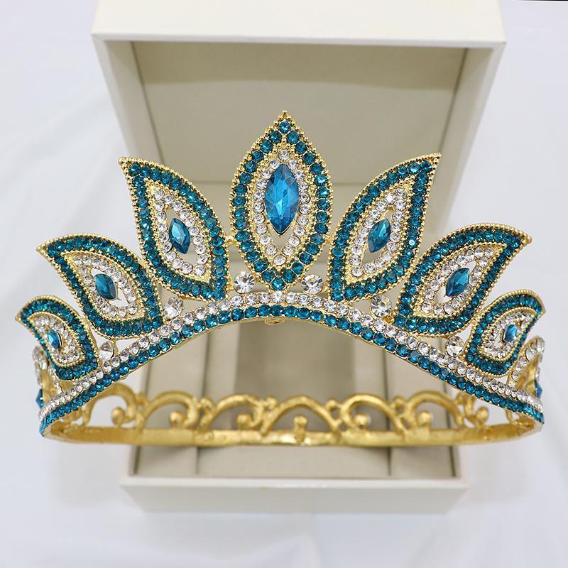 

Vintage Baroque Queen Tiaras And Crowns For Bride Women Lady Girl Diadem Headdress Prom Bridal Wedding Head Jewelry Accessories Hair Clips &, Golden;silver