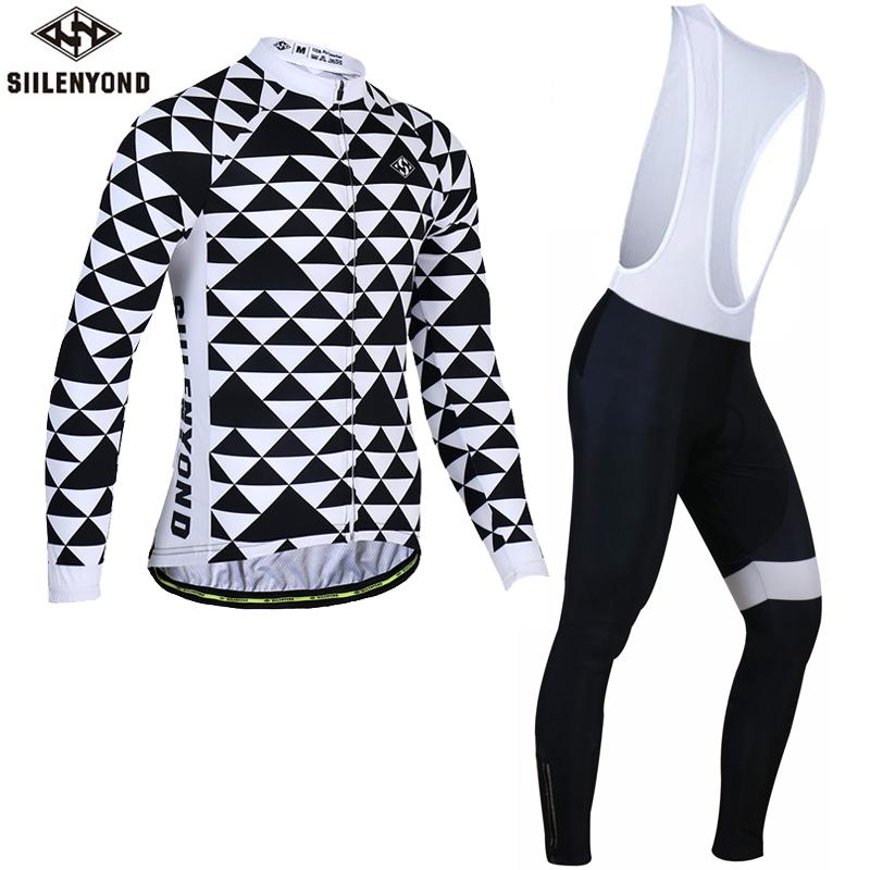 

Siilenyond 2020 Winter Thermal Fleece Cycling Jersey Set Keep Warm Cycling Clothing Suit Long Sleeve MTB Bike Clothes, Cycling set