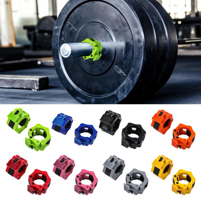 

1 Pair Weight Lifting Spinlock Barbell Collar Gym Body Building Training Dumbbell Clips Clamp Fitness Gym Equipment Accessories