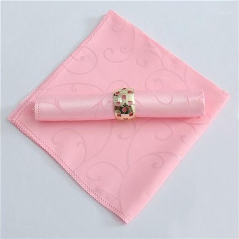 

Marious 100pcs 50cm polyester Jacquard table napkin wedding and hotel for sales free shipping1