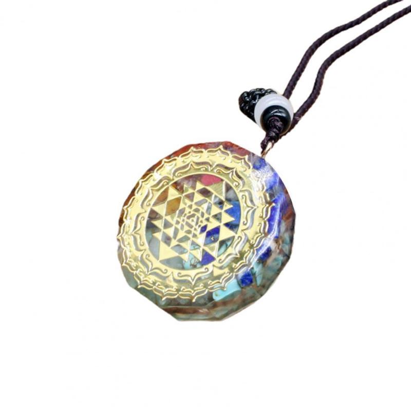 

Chokers 7 Fashion Chakra Energy Yoga Pendant Necklace Meditation Balancing Stone Jewelry For Woman Party Birthday Gift