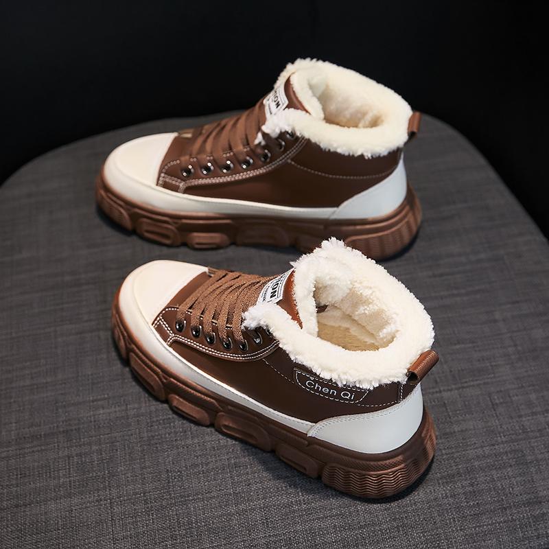 

Women Ankle Boot Warm Plush Winter Shoes for Woman Boots High Heels Ladies Boot Women Snow Boots Winter Shoes Platform, Black