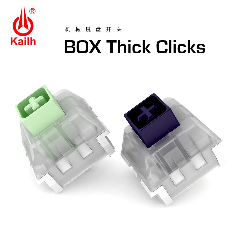 

Kailh Box Navy Jade Clicky Switches RGB SMD Switches Dustproof Switch For Mechanical Gaming keyboard 3 pin ip56 water-proof