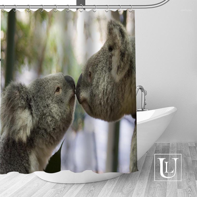 

Big Sale New Custom Koala Shower Curtain with Hooks bathroom Waterproof Polyester Fabric DIY Your Shower Curtain1