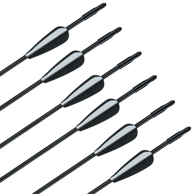 

OD 6mm hunting fiberglass arrow wholesale 31inch smoothing fiberglass shaft shooting archery bow and arrows