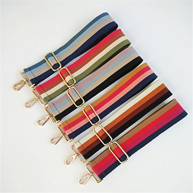 

Women Handbags Strap Nylon Striped Woven Strap for Crossbody Shoulder Bag Belts Handbag Bag Accessories Parts