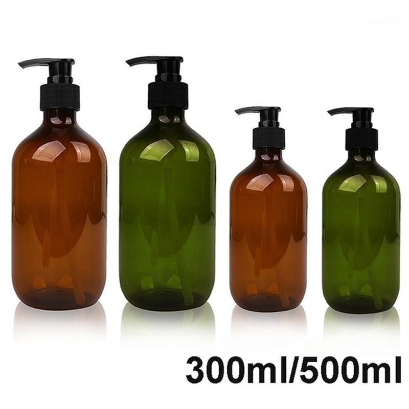 

300ml/500ml portable l lotion shampoo shower gel soap dispenser air bath pump bottle French1