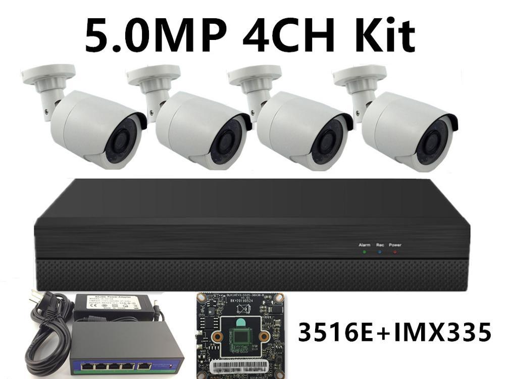 

5.0MP 4.0MP 3.0MP 2.0MP 4CH IP Surveillance Kit IP Plastic Camera IRC 48V PoE Switch 8CH*5MP NVR CMS XMEYE P2P Mobile