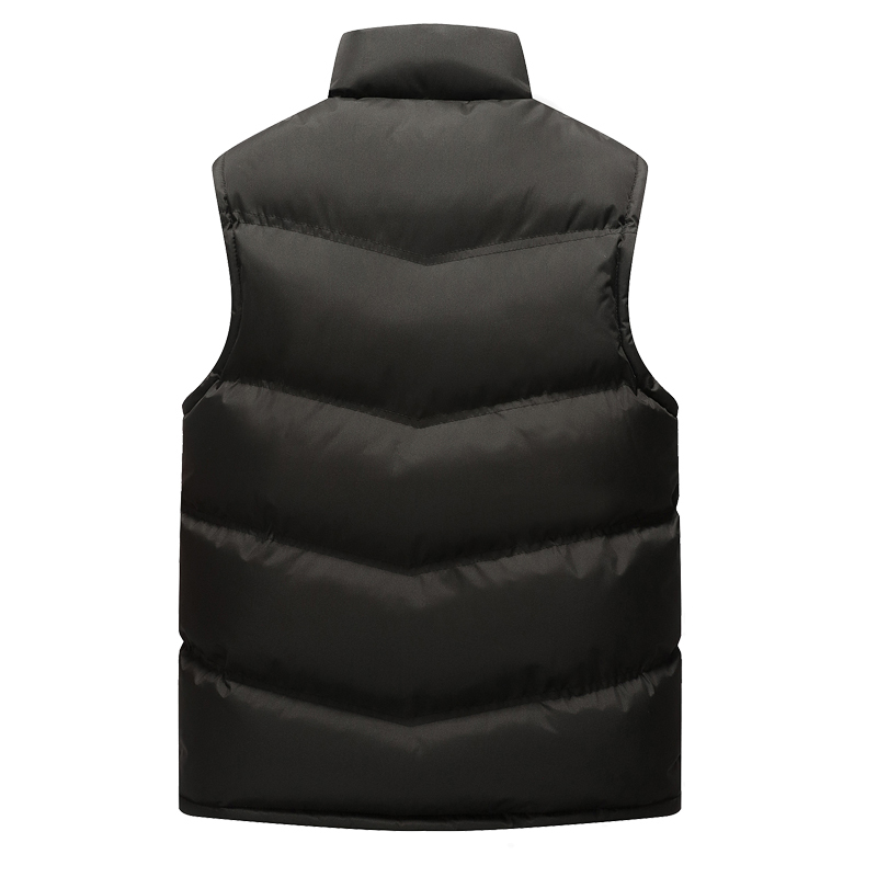 

2021 New Nova Marca Jaqueta Sem Mangas Homens Engrossar Para Colete Quente Coletes De Inverno Masculino Windbreakers DZJ0, Black
