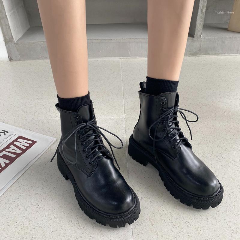 

Autumn Women Motorcycle Boots Ladies Room Ankle Boots Woman Pu Leather Shoes Female Black Brand Fashion Bottom Botas New1