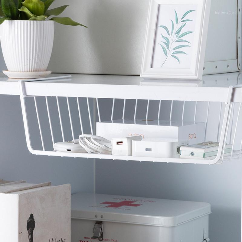 

ORZ Metal Storage Basket Kitchen Cabinet Organizer Holder Rack Closet Wardrobe Desk Organizer Office Home Storage Organization1
