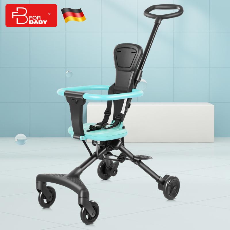 

2020 children's baby walking artifact folding small four-wheeled stroller can be on the plane to travel, single package three co