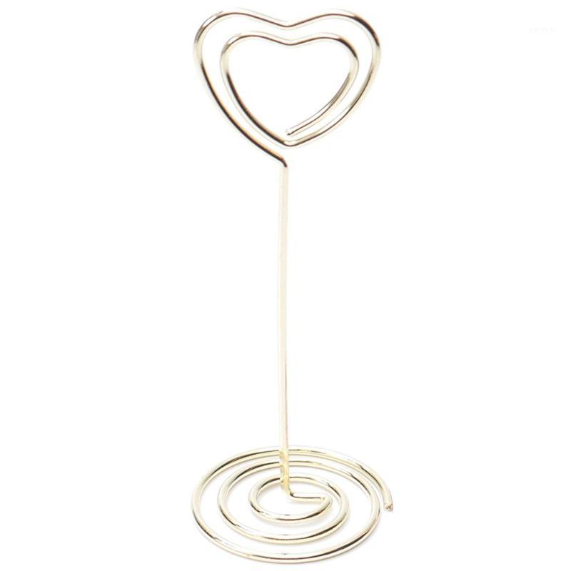 

6 pcs Heart Shape Photo Holder Stands Table Number Holders Place Card Paper Menu Clips For Wedding Party Decoration1