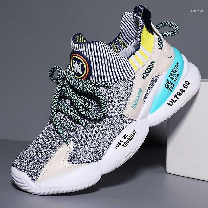 

J&G New Spring Kids Sport Sneakers Children Mesh Slip On Sneakers 2020 Boys Girls Summer Breathable Light Running Shoes Trainers1, Black
