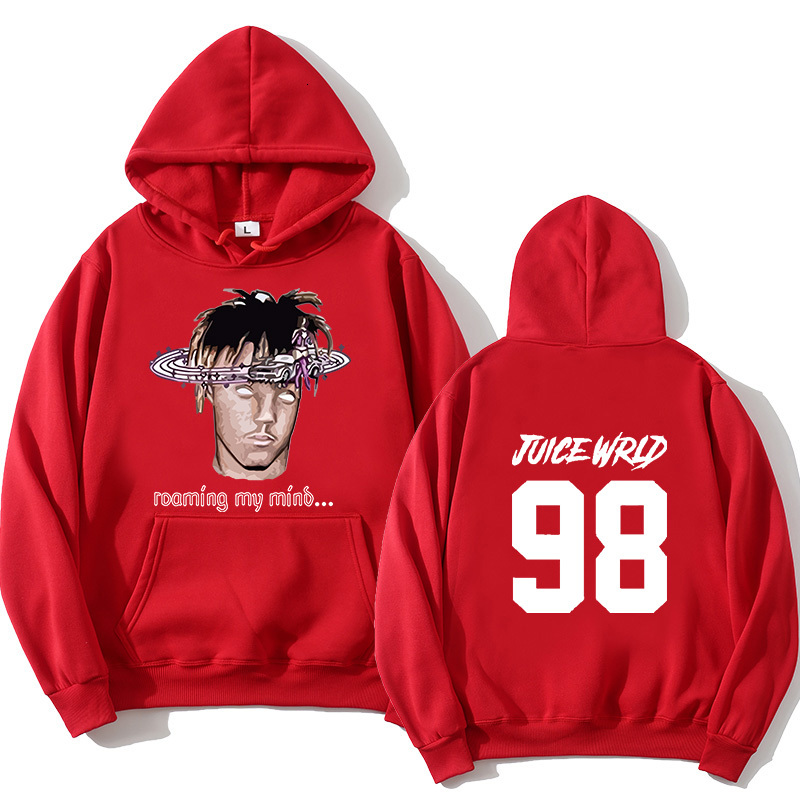 

2021 New Fashion Juce Harajuku R.i.p. Respect Rapper Hoodie Sweatshirt Men Women Juice Wrld 999 Oversized Y0cn, Dark gray