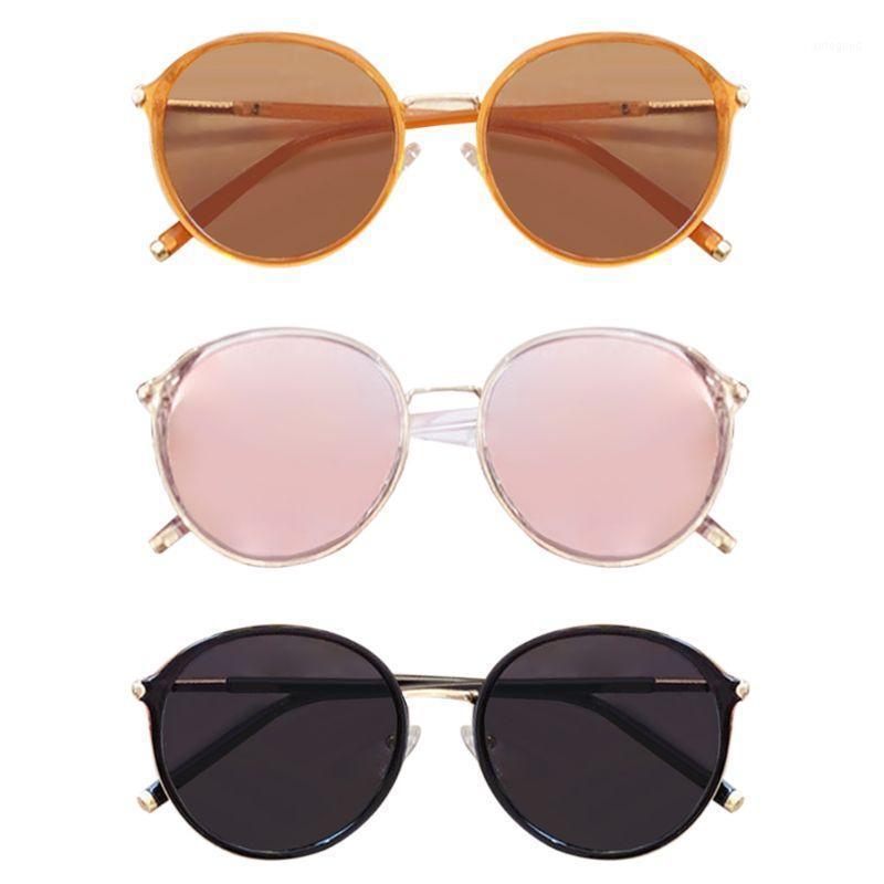 

Sunglasses Retro Women Fashion Wild Round Frame Polarized Sun Glasses D08E1