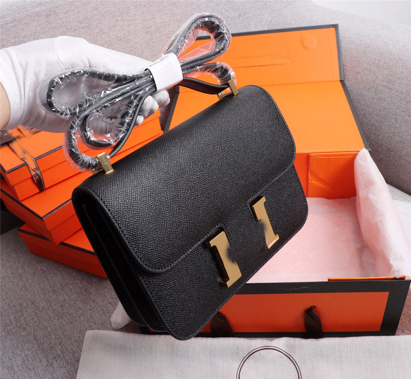 sac de ceinture pour les femmes Hot Sacs à bandoulière Lettre Plain Vachette Palmar Stria Lettres d'or Neili Goat Skin Classic Style pochette en