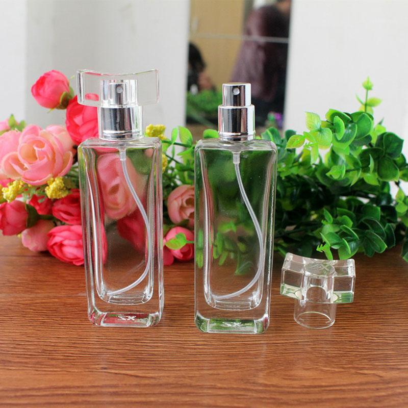 

Fine Mist Spray Points Bottling Tower Pattern/Clear Long Glass Perfume Bottle High Capacity 25ml Makeup Tools 15pcs/lot1