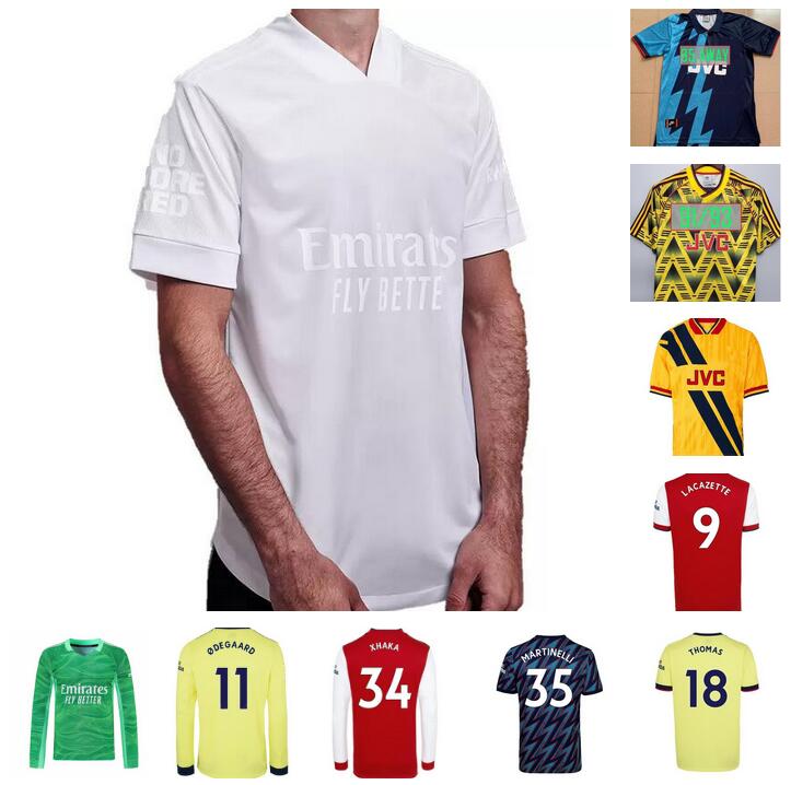

ARSEN RETRSO remake SOCCER JERSEYS WHITEOUT VIOLENCE CAMPAIGN away No More Red 21 22 SAKA WHITE SMITH ROWE TIERNEY MARTINELLI 2021 2022 foot, Black;yellow