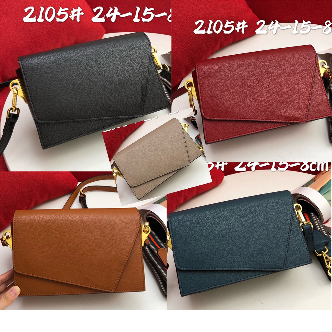 

2021 5A luxurys designers leather clutch bag Women Fashion Tote CrossBody bags Handbags Six colors sell like hot cakes Leather shoulder Bags