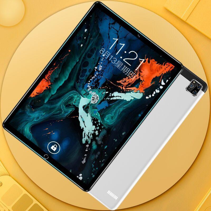 

2021 New Android 9.0 / 10.1 inch Tablet PC Triple Camera 6G + 128GB Tablet PC 4G Dual SIM Phone Kids Learning, Black