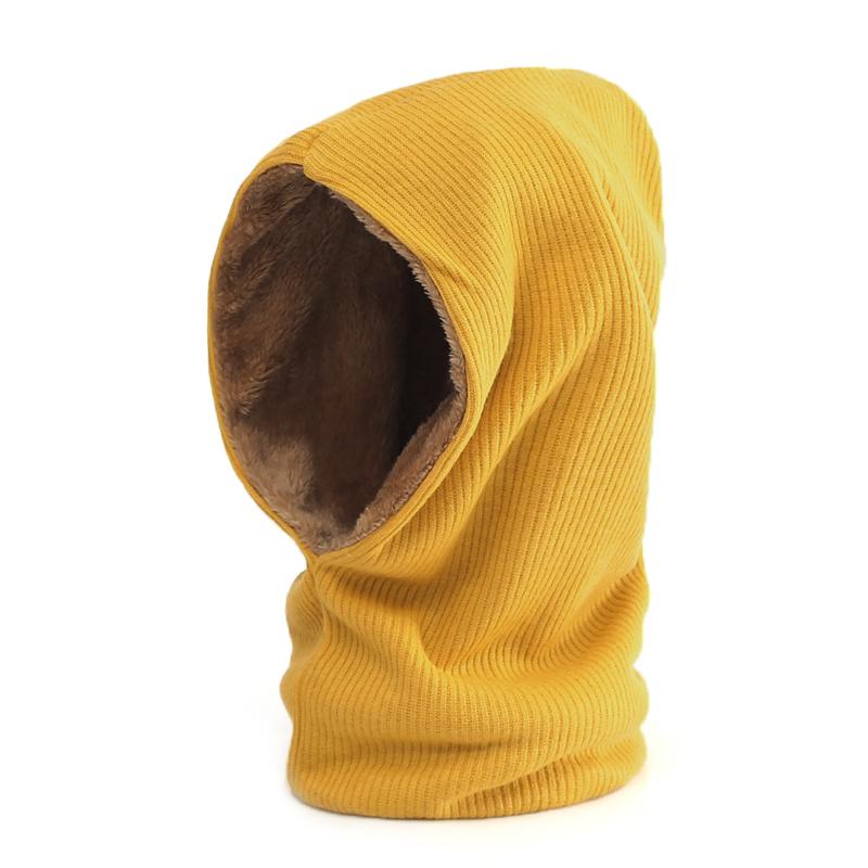 

Winter Ring Scarf Women Hooded Head Wraps Solid Fashion Unisex Fur Knitting Snood Cashmere Female Geometric Warm Scarves 2020