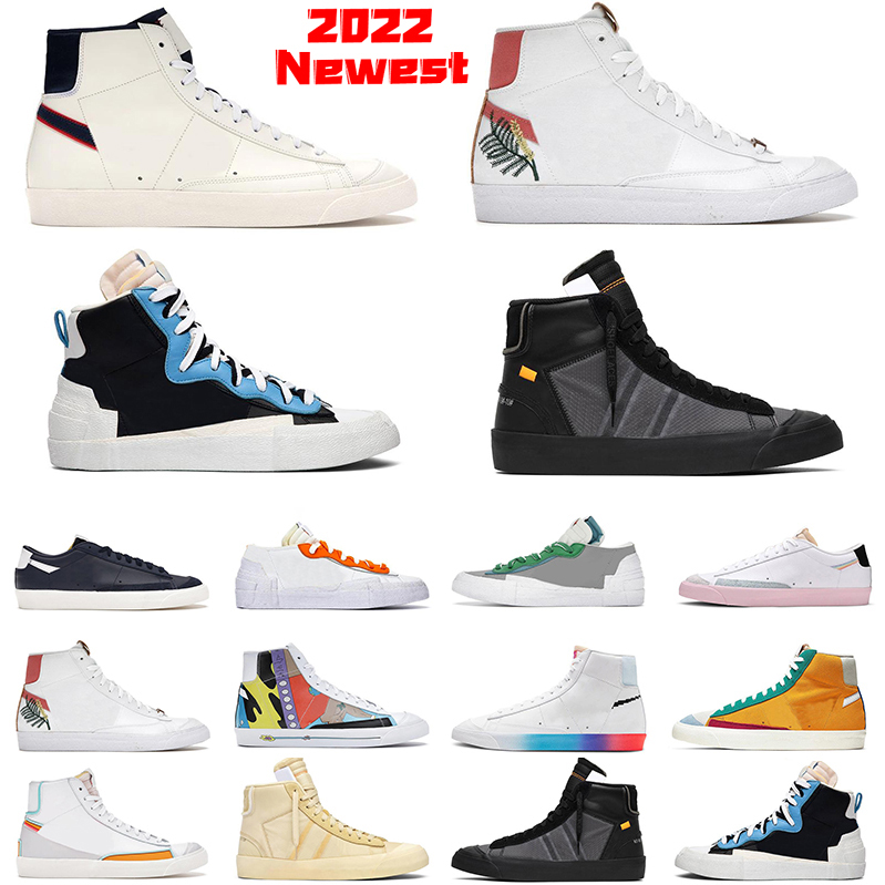 

blazer mid 77 vintage low men women casual shoes Black White Multi Color Pink Foam Pacific Blue Kumquat Thermal mens trainers platform sneakers FaDes Designer, Item#38
