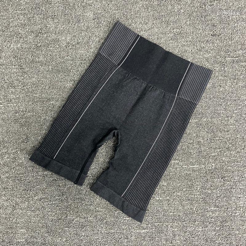 

Summer women yoga shorts high waist seamless hip-up tight elastic sport shorts push up running fitness gym clothes1, Shortsblack