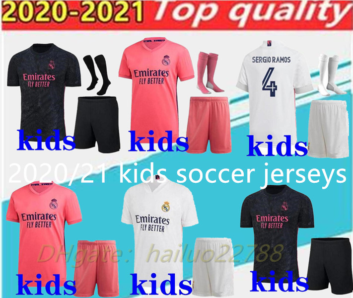 

2020/21 kids 20 21 soccer jerseys 3rd 4ht boys Full set football shirt, Green