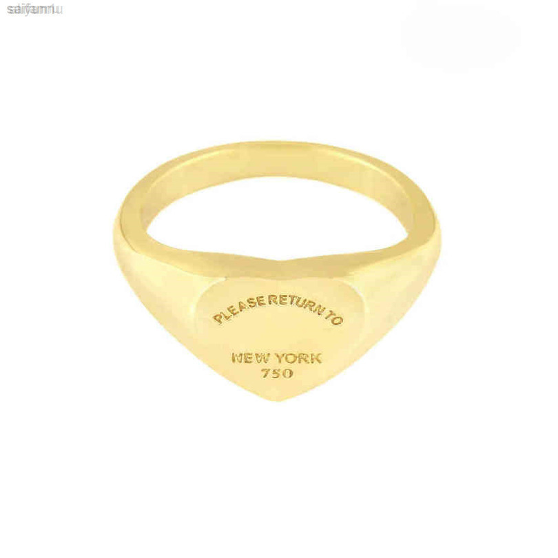 

Newt edition Women Mens Band ring Stainls PLEASE RETURN TO NEW YORK Heart Anillos Rings Gold Sier Rose Color jewelry
