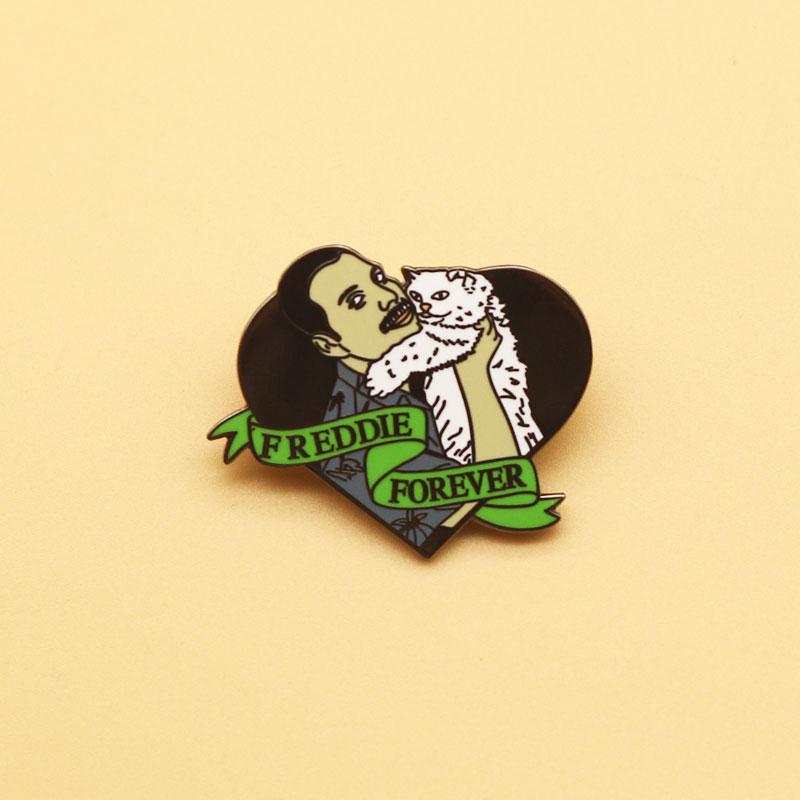 

Pins, Brooches Cute Cat Metal Brooch And Enamel Pins Men Women Fashion Jewelry Gifts Anime Movie Novel Lapel Badges